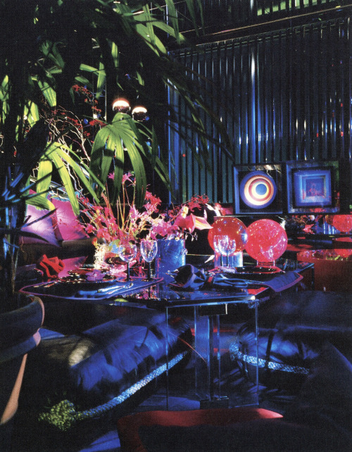 newwavearch90:Colorful apartment of designer Richard Ohrbach (year unknown)Scanned from ‘Sensuous Sp
