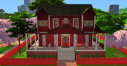 pixelateddipper:Rustic Red AppleA rustic farmhouse built for a family of eight, including three todd