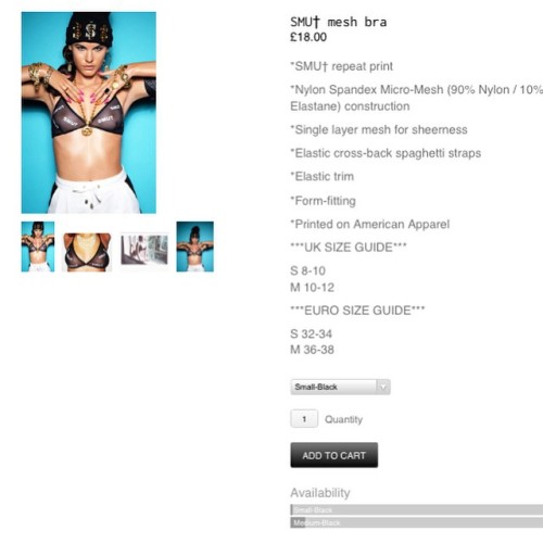 Last lot of the SMUT mesh bras! Get yours before they sell out-no restock! Available online &nda