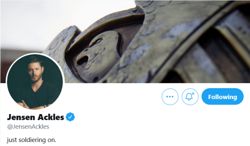 jensenackles-daily: June 26th, 2021 - Jensen Ackles’ new Twitter bio and header