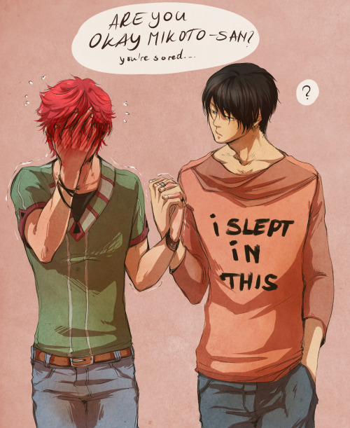 last-heroine: we decided in the livestream that mikorin bought him this shirt as a gag but mayu actu