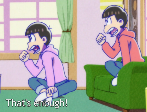 matsuplets:the 1st and 6th son are more alike than i thought expressions and actions wise