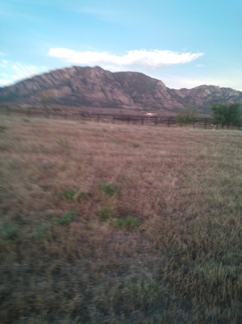 Sunrise and early morning on Fort Carson I took Nick to work so I could have the car to make it to his ceremony later. I walked Juvia on this path behind the houses and we were trailing these soldiers who were talking about Frozen lol. When we passed