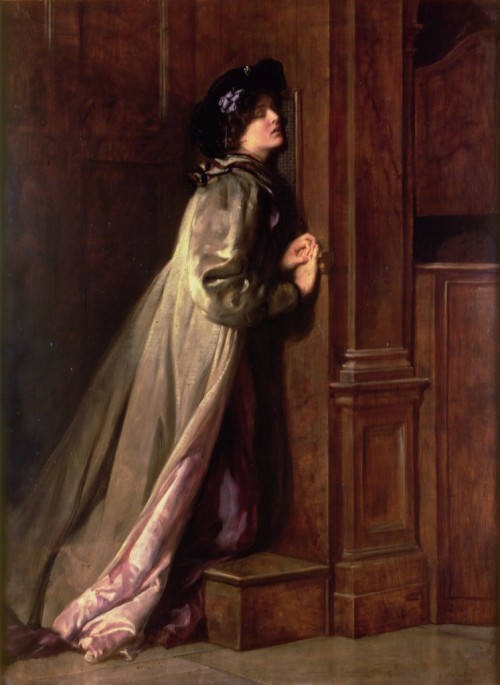 John Collier (1850–1934), The Sinner (1904), oil on canvas, 147.3 x 108 cm, Victoria Art Gallery, En