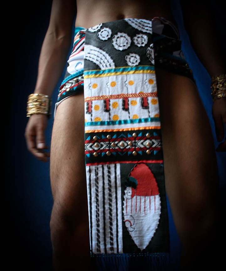 mexicaheart:  A Maxtla, or Mexica loincloth I designed, based on the maztla of Tezcatlipoca,