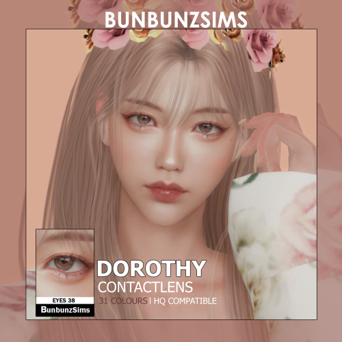 bunbunzsims1:Dorothy eyes ✿ 31 coloursFace paint category31 colorsUnisexHQ/nonHQ versionDownload her