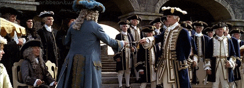 vfreie:inebriatedpony:Out of context, these GIFs make it look like Norrington’s sword-handling skill