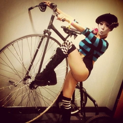sexandbicycles: Joy ride on @mseasy’s #bicycle I’ll be a different character this year! Can you gue