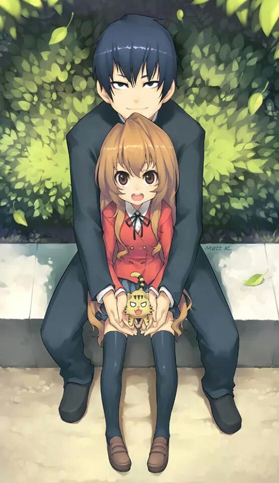animecouplesgalore:    Taiga x Ryuuji ^~^ Part 1