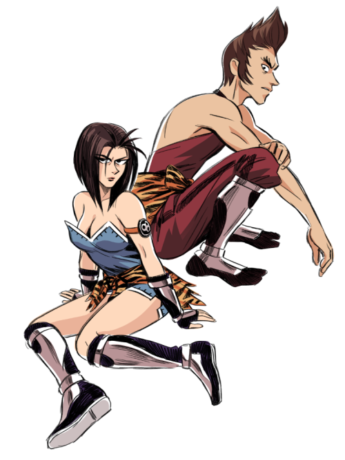 amandawinterstein:  Akaghi and Mizuki from Suikoden IV…they cute :3