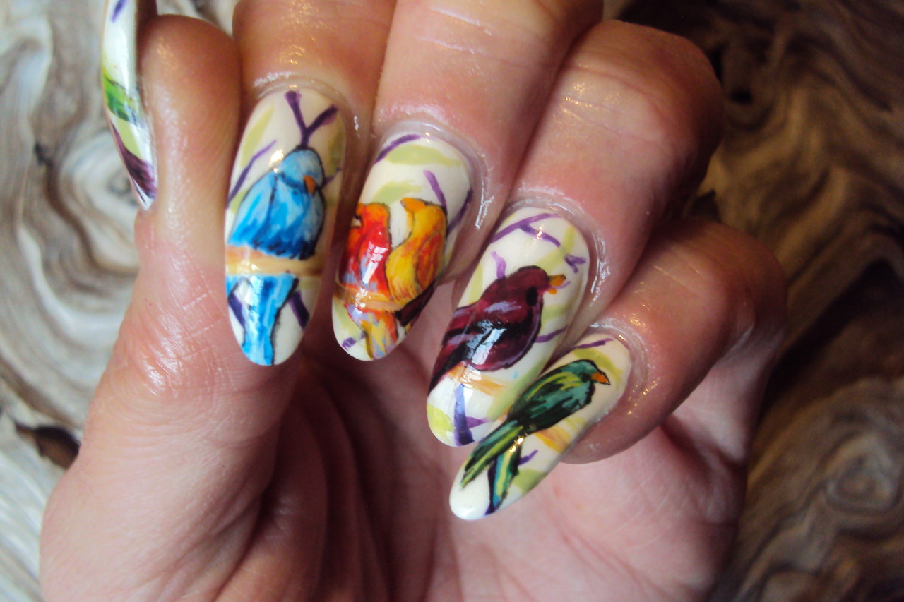 2. Easy Bird Nail Art - wide 4