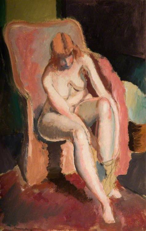 ubu507:Seated NudeBernard Meninsky (1891–1950)The Potteries Museum &amp; Art Gallery