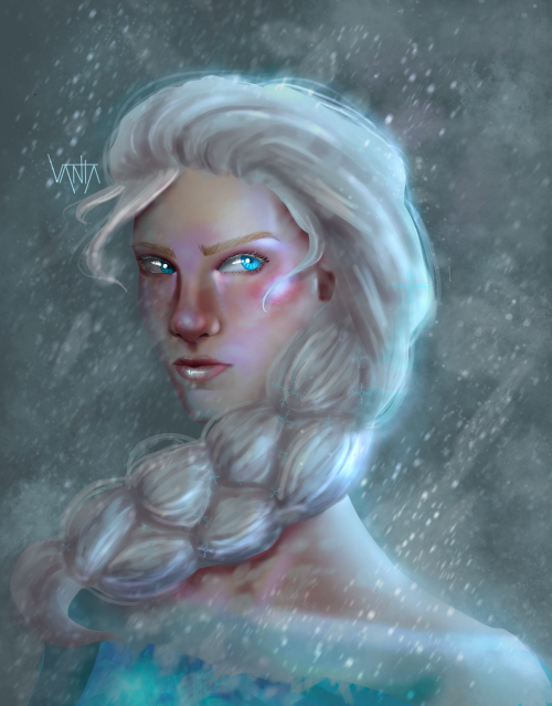 Queen Elsa but make it dark and moody&hellip;been into another Frozen phase recently, mainly bc my l