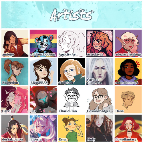dragon-prince-zine: Please welcome our contributors!! We’re extremely honored to work together