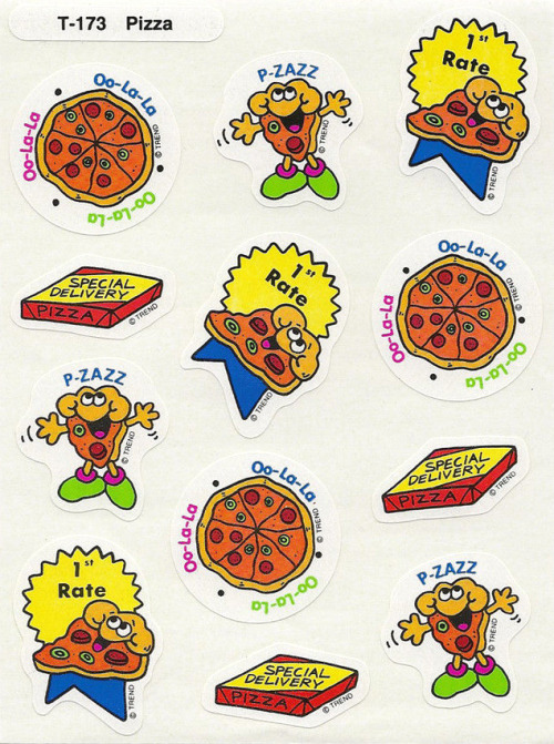 Stinky Stickers (also known as Scratch ‘n Sniff) sold by Trend Enterprises, c. 1970s and ‘80s.