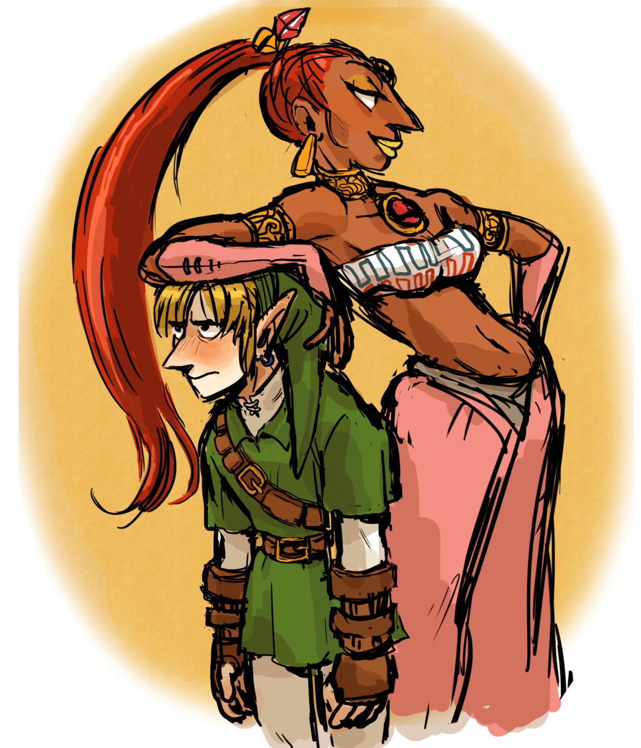 fanartcity: Poor short baby.  I envy Link &gt; .&lt;