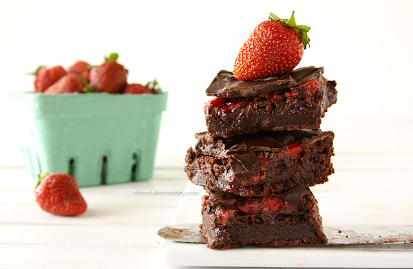 the-straw-to-my-berry:  foodfuckery:  Chocolate Covered Strawberry Brownies Recipe
