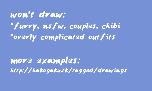 zcvran:  doing commissions! since (if i’m fortunate) i’m moving out soon i’ll