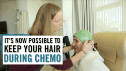 discoverynews:  seekernetwork:  This new procedure is making it a little bit easier to deal with cancer treatment Cancer patients who are undergoing chemo no longer have to suffer hair loss. A new cooling treatment, called the Dignicap, is placed on the