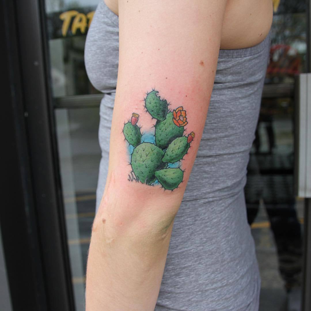 Prickly Pear Cactus Temporary Tattoo  NatureTats