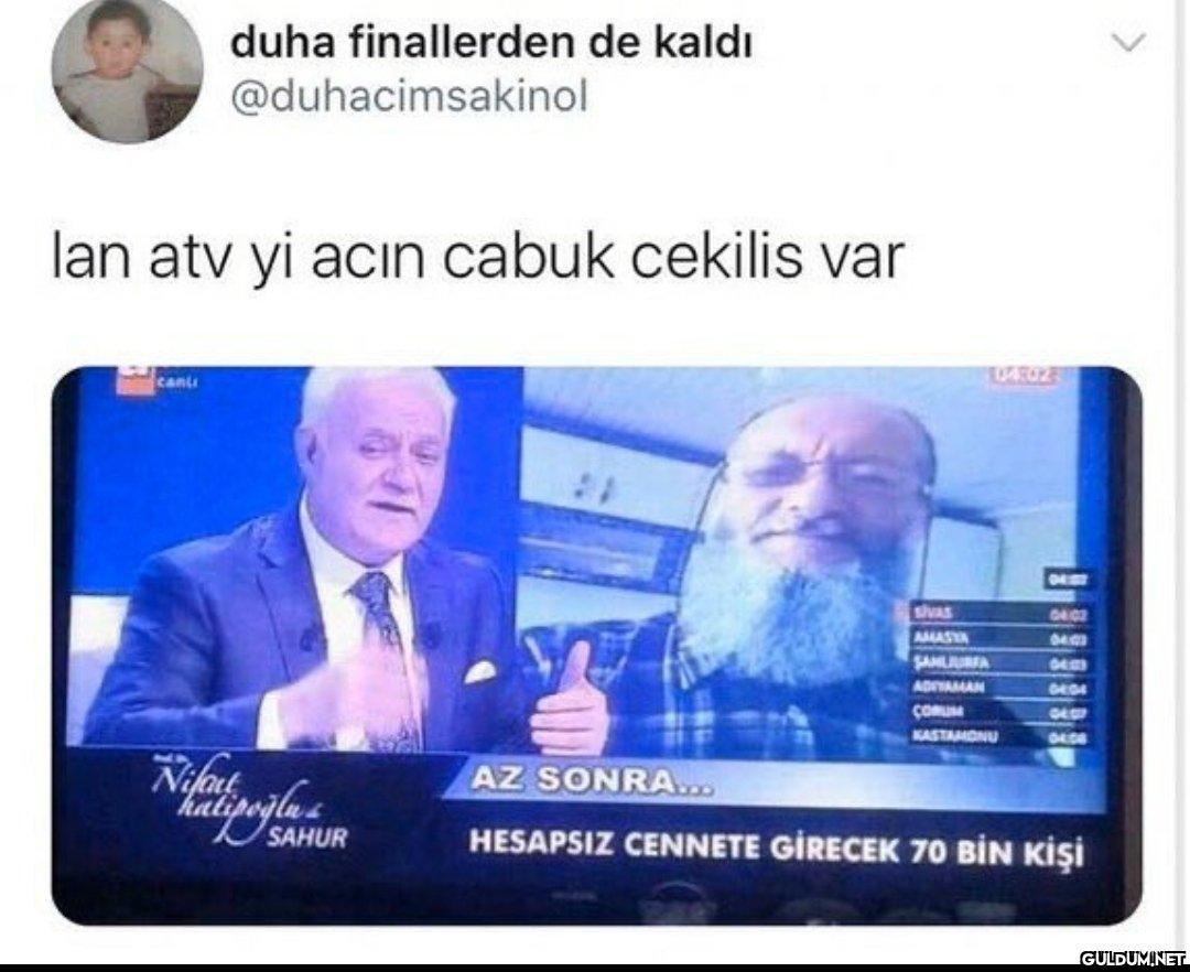 duha finallerden de kaldı...