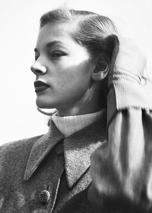 wexler:  Lauren Bacall, New York, 1945. Photographed by Hermann Landshoff.