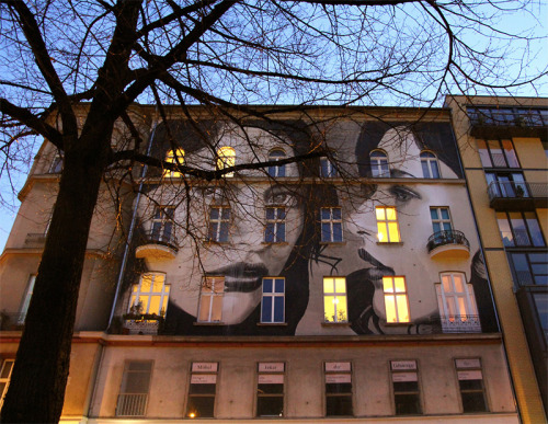itscolossal:New Multi-story Mural by RONE in Berlin‏