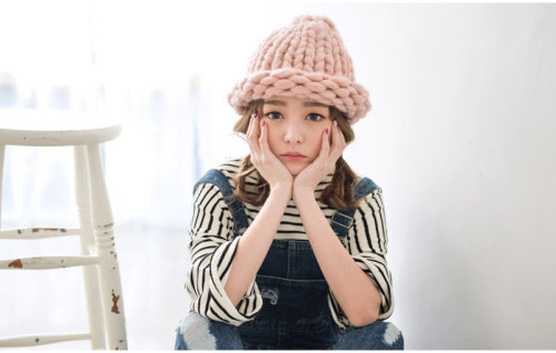 6ium:T-Shirt / Overall Pants / Knit Beanie