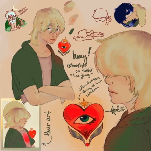 @honeybyte Bro I Drew You And Your Silly Lil Eye Heart Thing