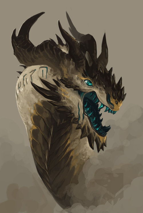 awesomedigitalart: Mineral Dragons by Pythosblaze