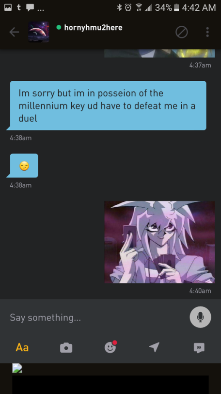 bestduelistofthemall: bestduelistofthemall:   bestduelistofthemall:   bestduelistofthemall:   bestduelistofthemall:   This should be fun     Censored to remain age appropriate   Update:   Another update:      Aleays knew something was up with Shada  