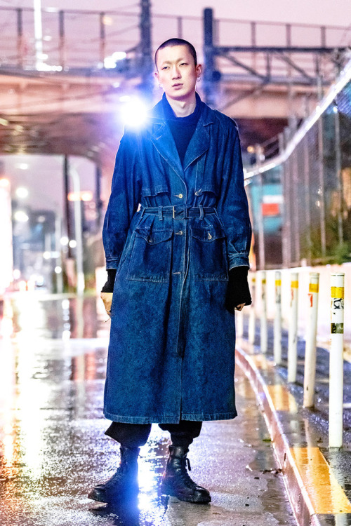 Ran into Japanese model Kazuki Ueda several times during Tokyo Fashion Week. Here are a couple of sn
