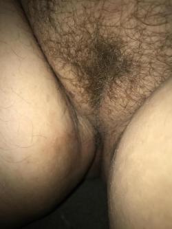hugelovedezire:  Wife’s pussy. Got this