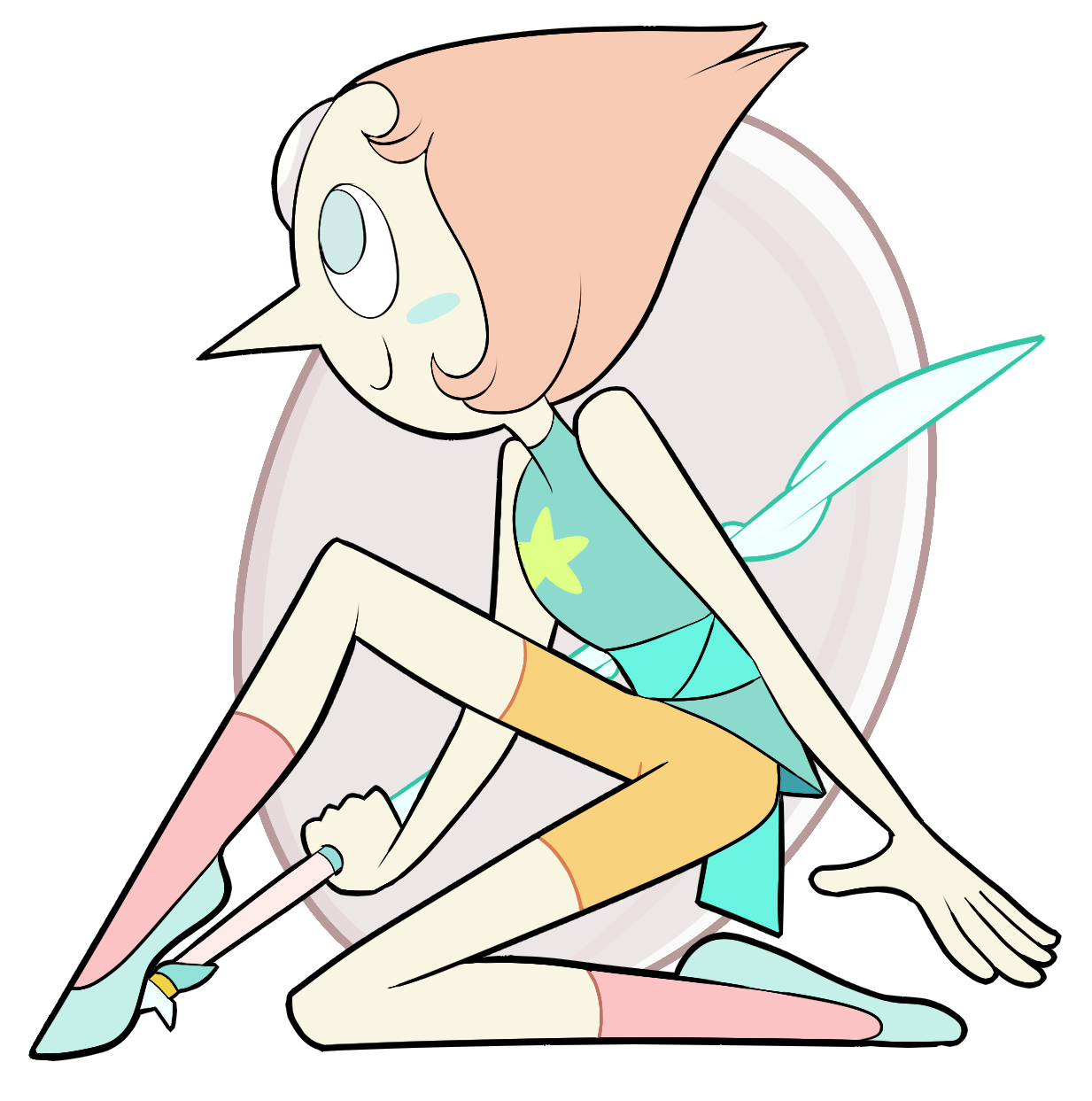 ecokitty:Here is a Pearl I drew today as well!