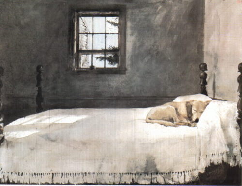 snowce:  Andrew Wyeth, Master Bedroom, 1965