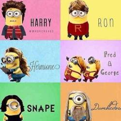 Slytherclaw-Ftw13:  Harry Potter Minion Style  Hahahahahaahahahaha
