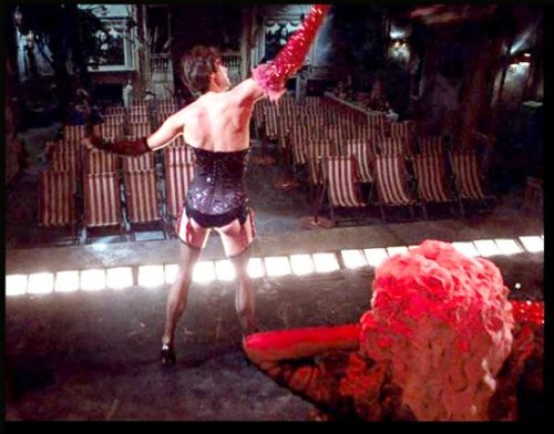 virginlibertine: barry bostwick flings his ruffled boa during the floorshow.  thanks to JL for