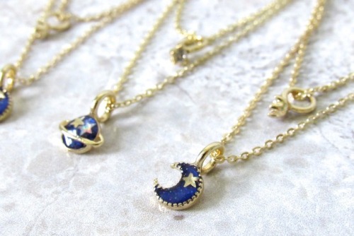 Saturn Necklaces by Kloica Accessories In honor of #internationalwomensday, take 30% off your order 
