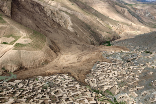 relatetorocks: Landslide in rural Afghanistan.  July, 2018.