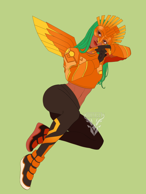 soapallo:Day 28 of Fort-tober: Sunbird! I always love the sporty and saturated feel of this gal <