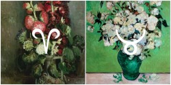 lilastrobabe:  The signs as Van Gogh flower paintings. 