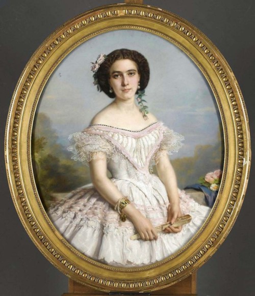 Portrait of a young girl by Winterhalter, 1850