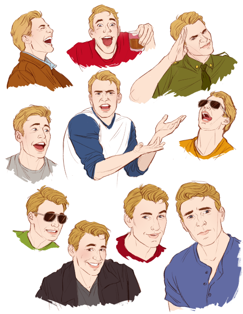 illustratedkate: imagine if steve rogers pulled all of the fantastically weird faces chris evans pul