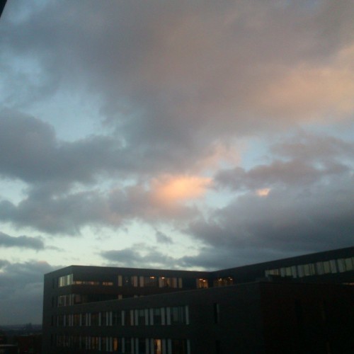 A #winter #sunset Reflects In The #clouds (photo Taken Eastward) The Uncropped Ones Also Will Go To Http://blog.sebrem.de/?p=916