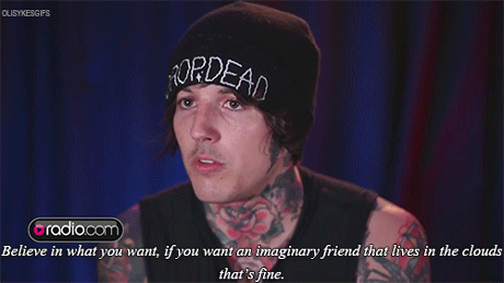 olisykesgifs:  [Oli Sykes talking about his views on religion]