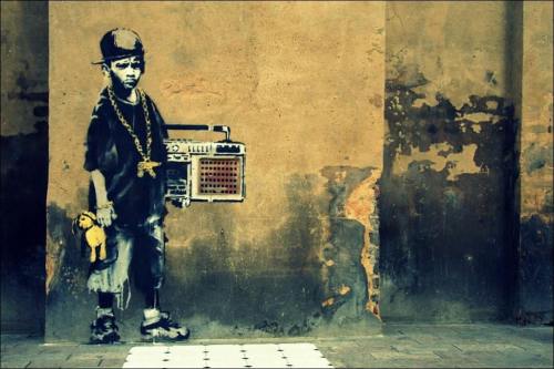f-l-e-u-r-d-e-l-y-s:Banksy, the street artistBanksy is a England-based graffiti artist, political ac