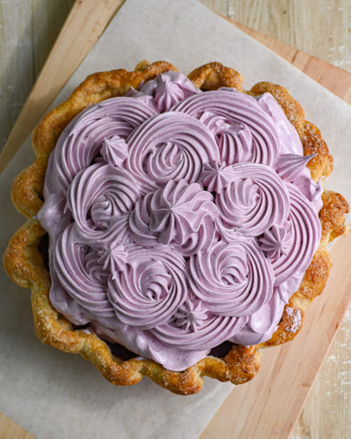 sweetoothgirl:Blueberry Cranberry Meringue Pie