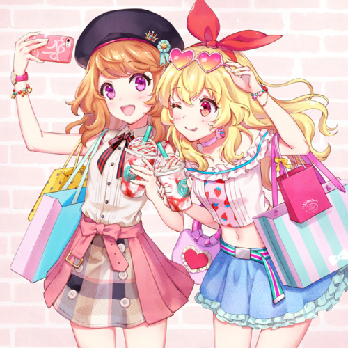 ✧･ﾟ: *✧ Shopping Together ✧ *:･ﾟ✧♡ Characters ♡ : Akari Oozora ♥ Ichigo Hoshimiya♢ Anime ♢ : Aikatsu