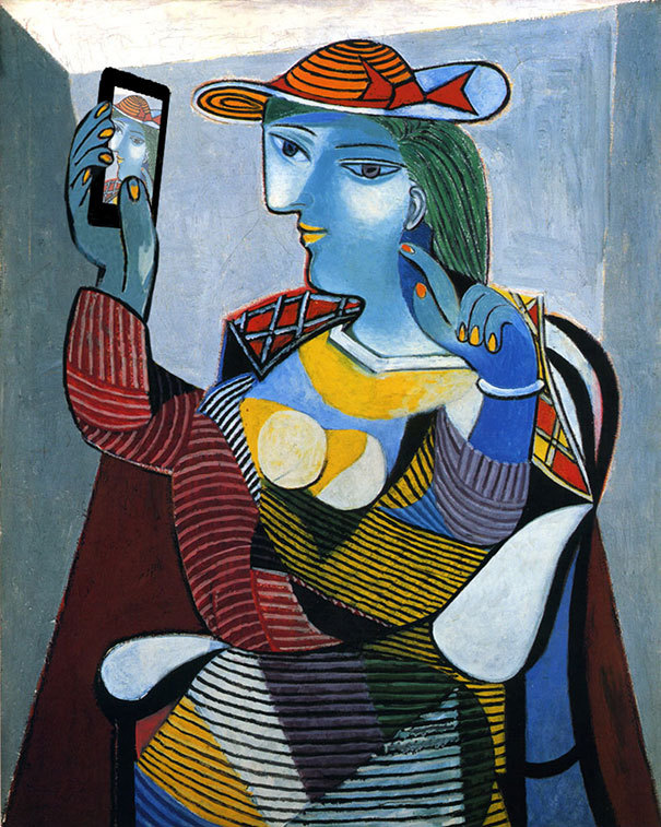 asylum-art-2:  Diego Velazquez,  Famous Paintings Updated With 21st-Century Gadgets