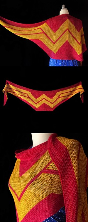 truebluemeandyou:DIY Knit or Crochet Wonder Woman WrapHow difficult is this pattern? Designer Cariss